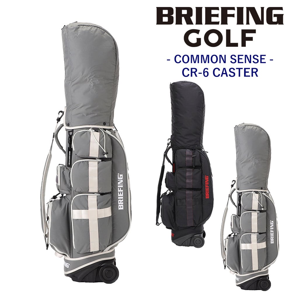 ブリーフィング バッグ キャディバッグ CR-6 CASTER ゴルフバッグ BRIEFING コモンセンス シーアール6 キャスター BRG251D02 メンズ レディース ショルダー 肩掛け ゴルフ用品 送料無料 誕生日プレゼント ギフト 【正規代理店】 2.ライトグレー -015