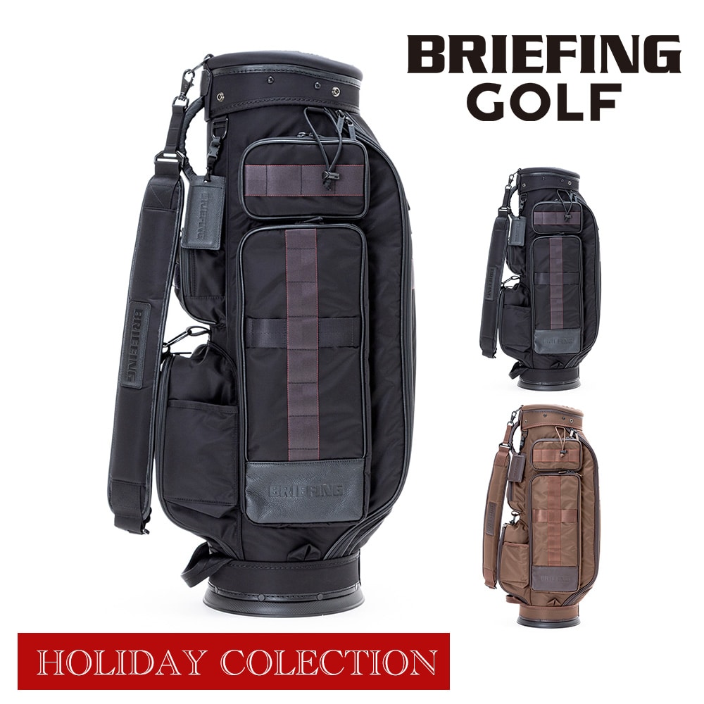 ブリーフィング ゴルフ キャディバッグ CR-6 #03 カート型 ゴルフバッグ BRIEFING ギア シーアール6 LC ホリデー BRG253D41 メンズ レディース ショルダー 肩掛け ゴルフ用品 送料無料 誕生日プレゼント ギフト 【正規代理店】 1.ブラック -010