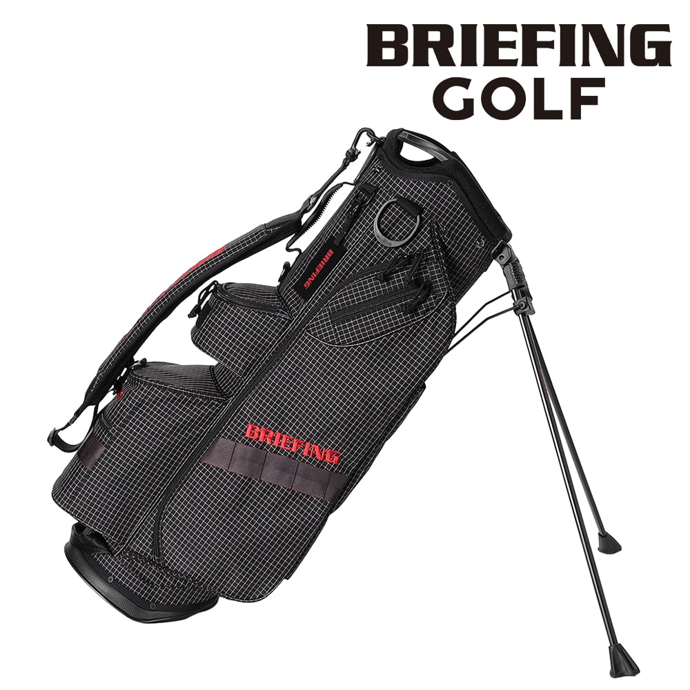 ブリーフィング ゴルフ キャディバッグ スタンド型 CR-7.5 4分割 BRIEFING BRG261D25 ブラック -010