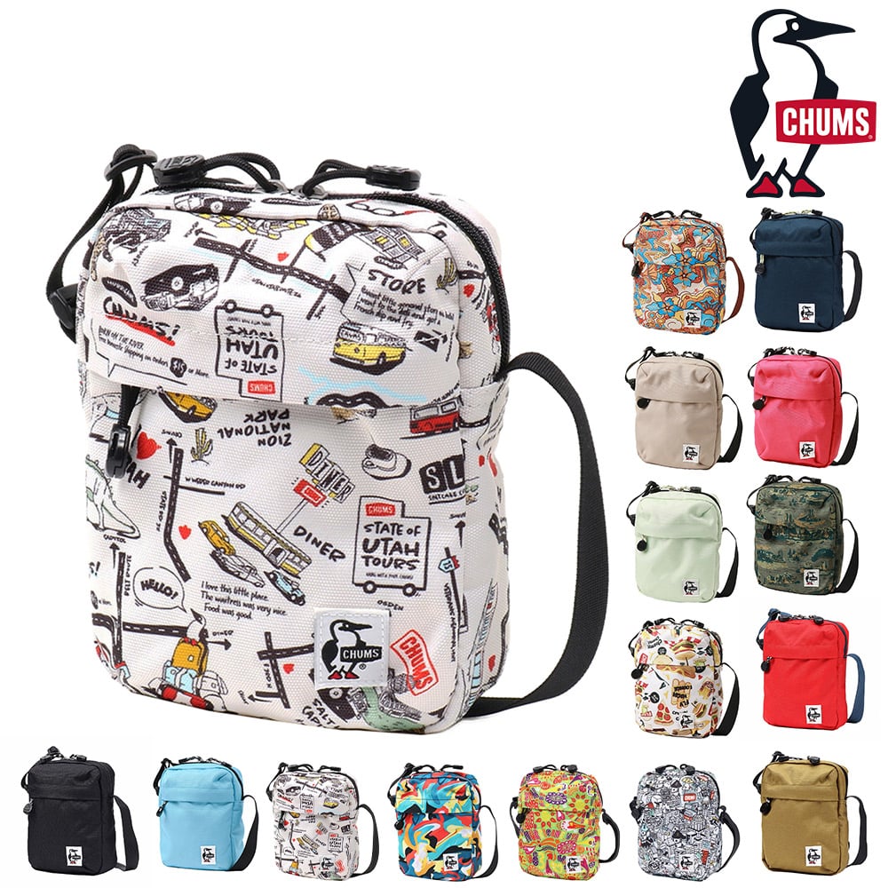 チャムス ショルダーバッグ リサイクルバーティカルミニショルダー CH60-3454 メンズ レディース 誕生日プレゼント 14.トラベル -99x603454z306