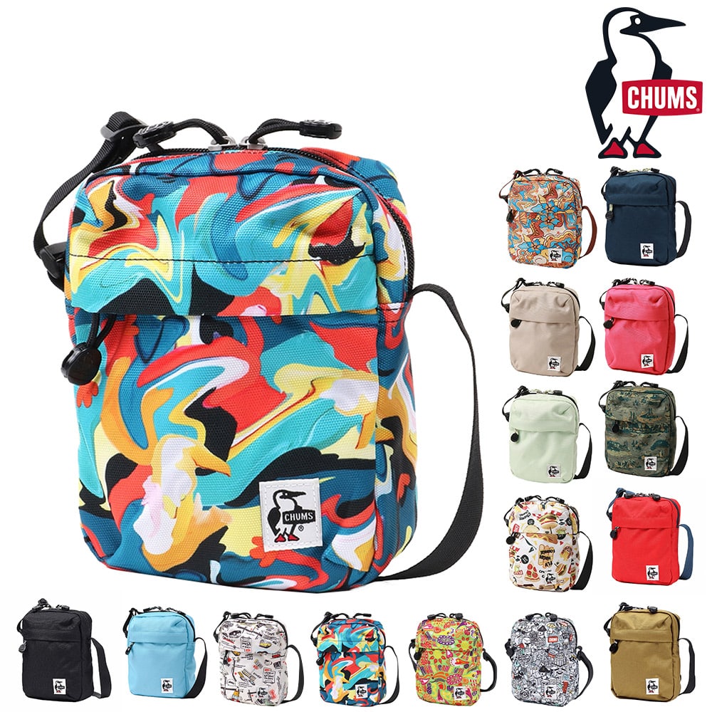 チャムス ショルダーバッグ リサイクルバーティカルミニショルダー CH60-3454 メンズ レディース 誕生日プレゼント 13.マーブル -99x603454z307