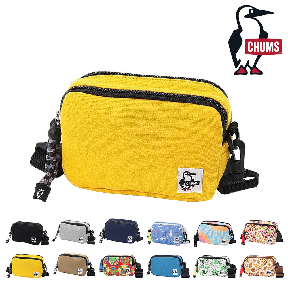 チャムス CHUMS ショルダーバッグ Rectangle Shoulder Sweat レクタングルショルダースウェット CH60-3461 7.イエローオーカー -99x603461y070 メンズ レディース