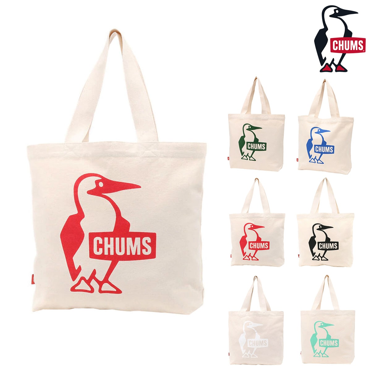 チャムス CHUMS トートバッグ Booby Canvas Tote ブービー キャンバストート ch60-3495 2.レッド -99x603495r001 メンズ レディース