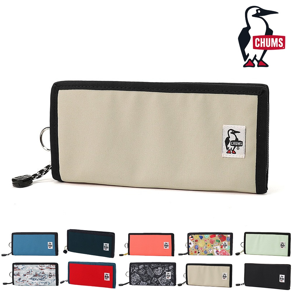 チャムス 財布 長財布 ラウンドファスナー 小銭入れあり CHUMS リサイクルビルフォルドウォレット CH60-3568 メンズ レディース キッズ 送料無料 誕生日プレゼント ギフト ラッピング無料 【正規代理店】 3.グレージュ -603568g057