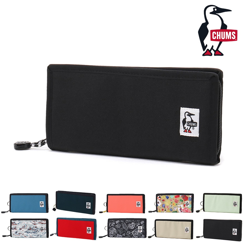 チャムス 財布 長財布 ラウンドファスナー 小銭入れあり CHUMS リサイクルビルフォルドウォレット CH60-3568 メンズ レディース キッズ 送料無料 誕生日プレゼント ギフト ラッピング無料 【正規代理店】 1.ブラック -99x603568k001
