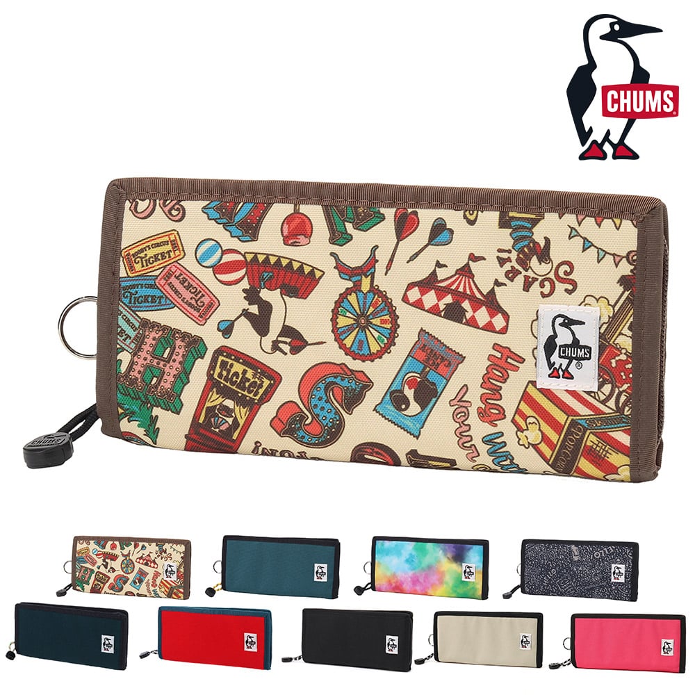 チャムス 財布 長財布 ラウンドファスナー 小銭入れあり CHUMS リサイクルビルフォルドウォレット CH60-3568 メンズ レディース キッズ ポイント10倍 誕生日プレゼント ギフト ラッピング無料 正規代理店 8.サーカス -603568z402