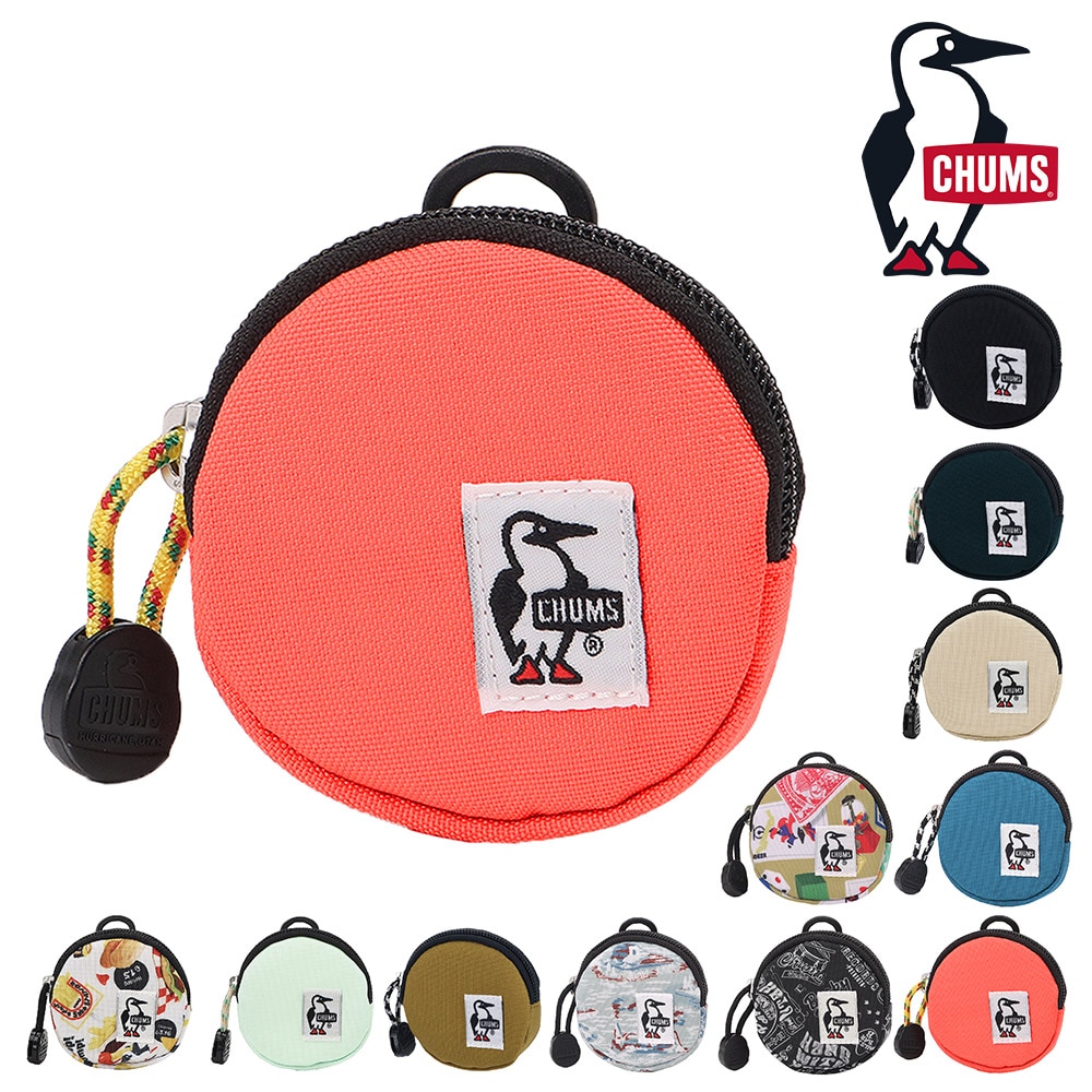チャムス 財布 雑貨 コインケース 小銭入れ ポーチ ケース CHUMS リサイクルラウンドコインケース CH60-3573 メンズ レディース キッズ 誕生日プレゼント ギフト ラッピング無料 一粒万倍日 吉日 【正規代理店】 5.コーラルオレンジ -603573d029