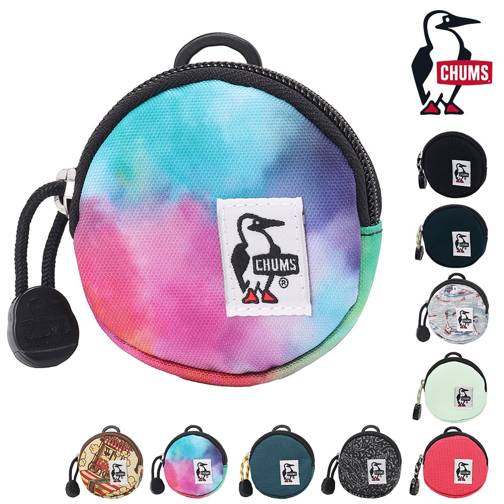 チャムス 財布 雑貨 コインケース 小銭入れ ポーチ ケース CHUMS リサイクルラウンドコインケース CH60-3573 メンズ レディース キッズ 誕生日プレゼント ギフト ラッピング無料 一粒万倍日 吉日 正規代理店 6.ウォーターカラー -603573z400