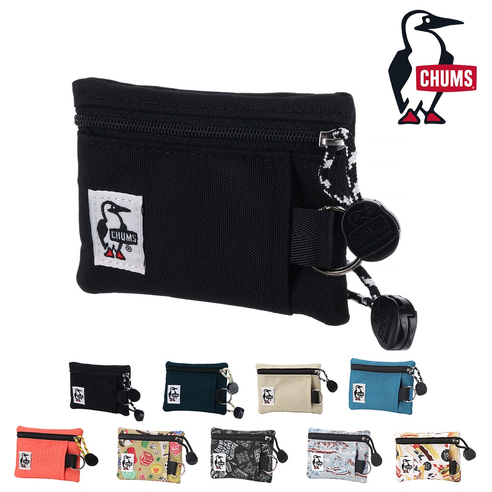 チャムス 財布 キーケース コインケース 小銭入れ スマートキーケース 鍵入れ CHUMS リサイクルキーコインケース CH60-3574 メンズ レディース キッズ 誕生日プレゼント ギフト ラッピング無料 一粒万倍日 吉日 【正規代理店】 1.ブラック -99x603574k001