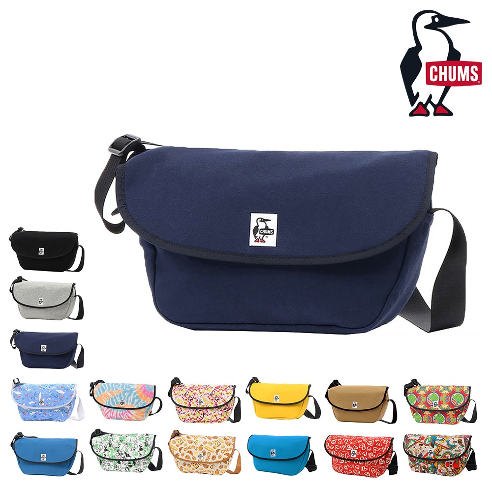 チャムス CHUMS ショルダーバッグ Round Flap Shoulder Bag Sweat ラウンドフラップショルダーバッグスウェット CH60-3601 3.ネイビー -99x603601n001 メンズ レディース メンズ レディース