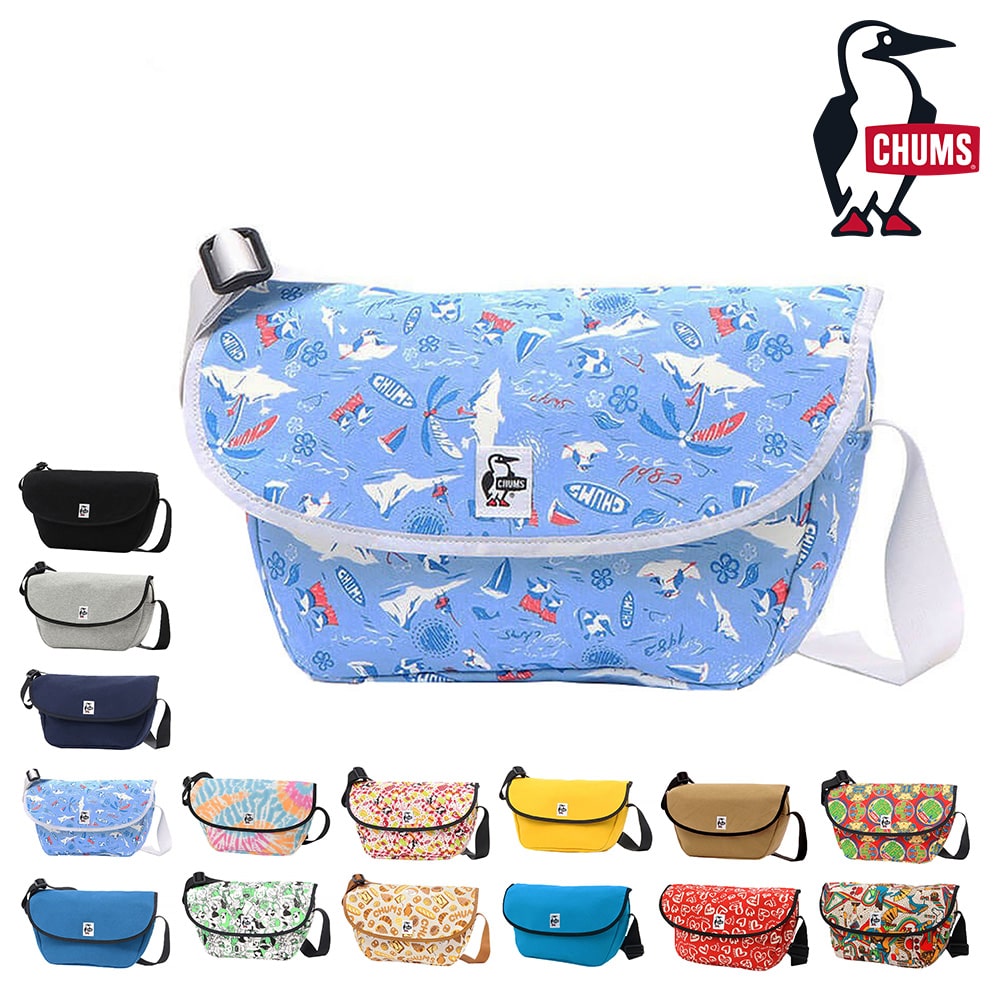 チャムス CHUMS ショルダーバッグ Round Flap Shoulder Bag Sweat ラウンドフラップショルダーバッグスウェット CH60-3601 4.サマーバケーション -99x603601z309 メンズ レディース メンズ レディース