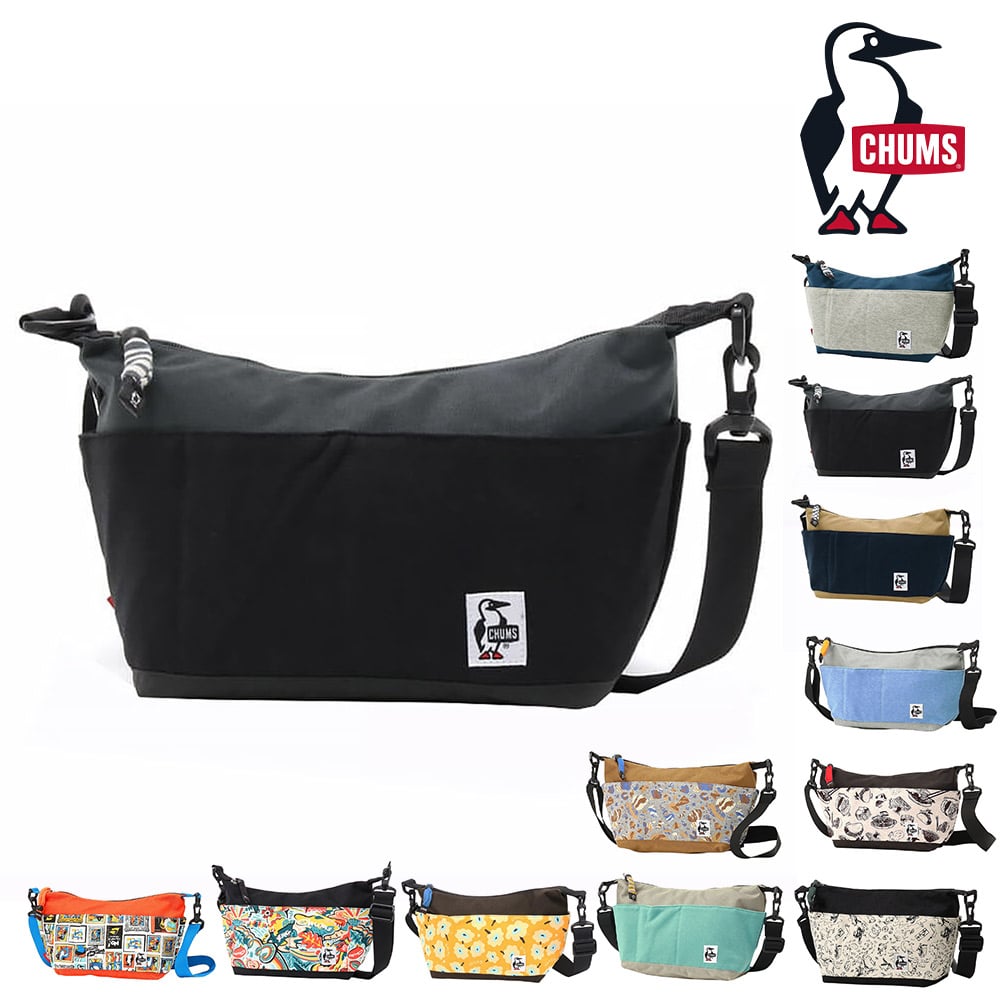 チャムス バッグ ショルダーバッグ CHUMS スウェットナイロン コレクトショルダー 5L A5サイズ CH60-3608 メンズ レディース キッズ 送料無料 誕生日プレゼント ギフト ラッピング無料 【正規代理店】 2.ブラックxチャコール -99x603608k018
