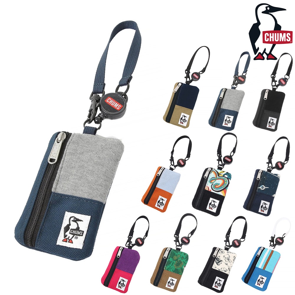 チャムス CHUMS 定期入れ Commuter Pass Case Sweat Nylon コミューターパスケーススウェットナイロン ch60-3619 1.ヘザーグレーxbネイビー -99x603619g019 メンズ レディース メンズ レディース