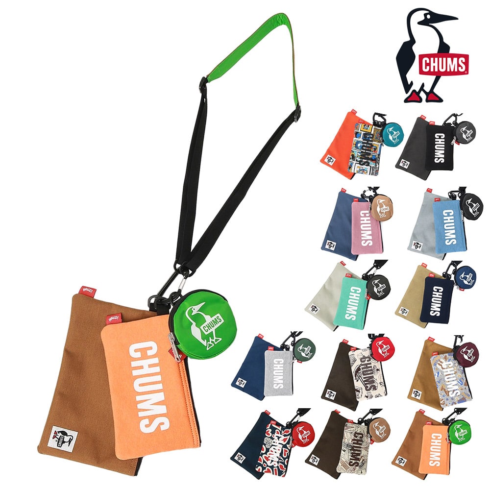 チャムス バッグ ショルダーポーチ 斜めがけ ミニショルダー コインケース セット CHUMS 3Pショルダーポーチスウェットナイロン CH60-3625 メンズ レディース キッズ 送料無料 誕生日プレゼント ギフト ラッピング無料 【正規代理店】 10.オレンジxライトブラウン -603625d024