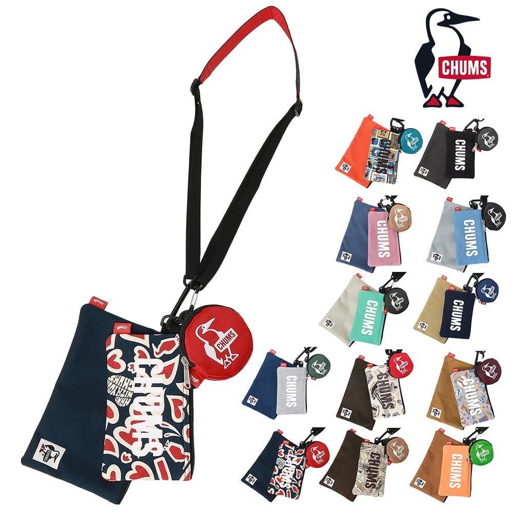 チャムス バッグ ショルダーポーチ 斜めがけ ミニショルダー コインケース セット CHUMS 3Pショルダーポーチスウェットナイロン CH60-3625 メンズ レディース キッズ 送料無料 誕生日プレゼント ギフト ラッピング無料 【正規代理店】 12.ラブ -603625z357