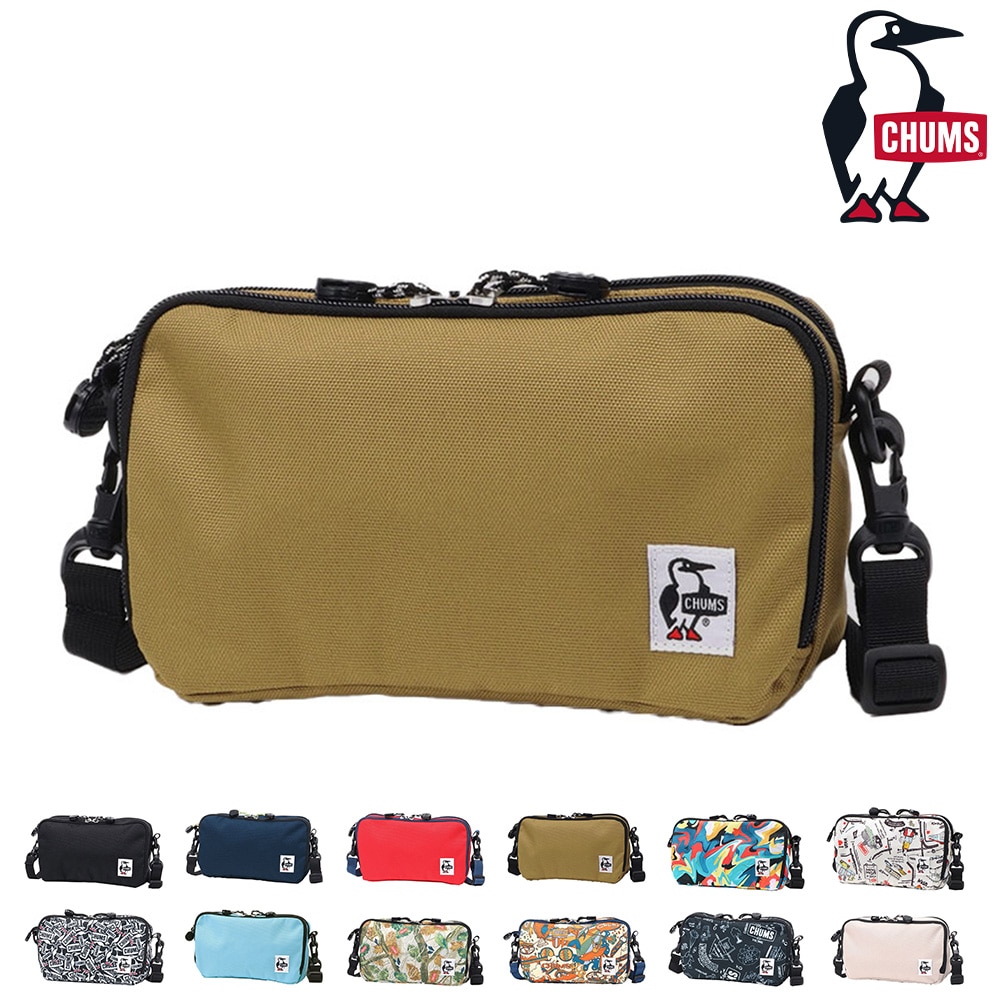チャムス CHUMS ショルダーバッグ Recycle Front Bellows Shoulder リサイクルフロントベロウズショルダー ch60-3648 4.ブラウン -99x603648b005 メンズ レディース メンズ レディース