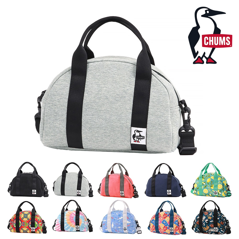 チャムス ショルダーバッグ 手提げバッグ 2WAY ミニボウリングバッグ スウェット 3L CH60-3652 メンズ レディース キッズ ギフト プレゼント 2.ヘザーグレー -99x603652g005