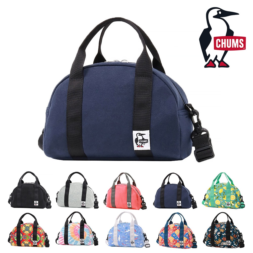 チャムス ショルダーバッグ 手提げバッグ 2WAY ミニボウリングバッグ スウェット 3L CH60-3652 メンズ レディース キッズ ギフト プレゼント 3.ネイビー -99x603652n001