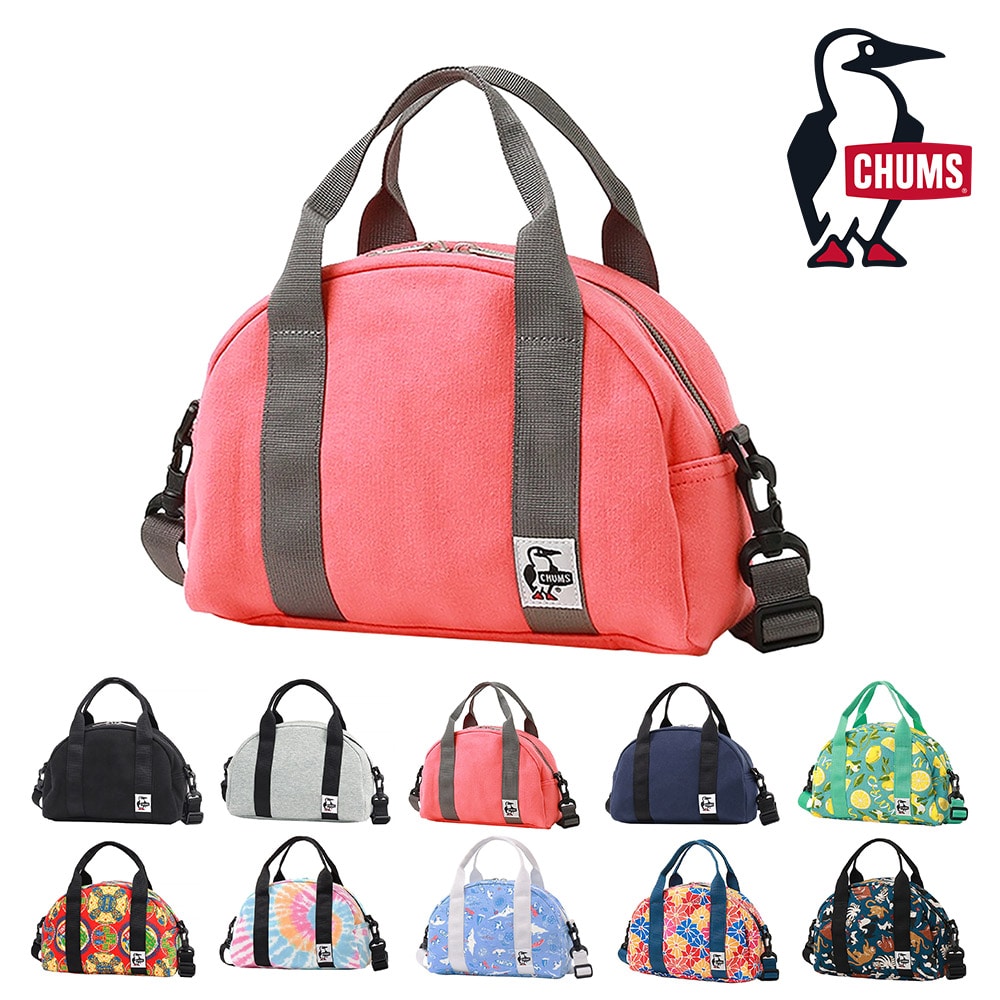 チャムス ショルダーバッグ 手提げバッグ 2WAY ミニボウリングバッグ スウェット 3L CH60-3652 メンズ レディース キッズ ギフト プレゼント 4.コーラル -603652r016