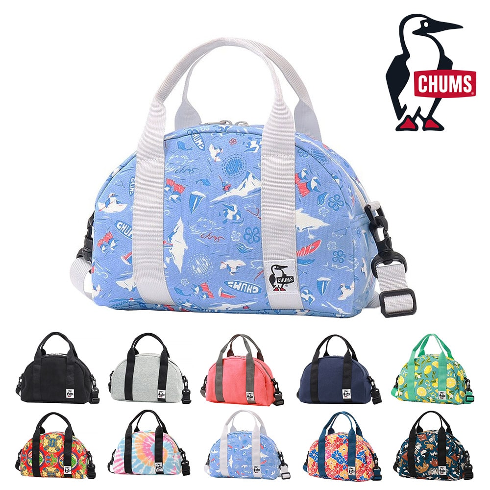 チャムス ショルダーバッグ 手提げバッグ 2WAY ミニボウリングバッグ スウェット 3L CH60-3652 メンズ レディース キッズ ギフト プレゼント 8.サマーバケーション -99x603652z309