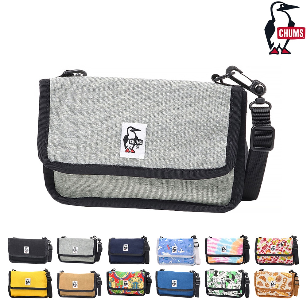 チャムス CHUMS ショルダーポーチ Mini Pouch Sweat ミニポーチスウェット CH60-3653 2.ヘザーグレー -99x603653g005 メンズ レディース メンズ レディース