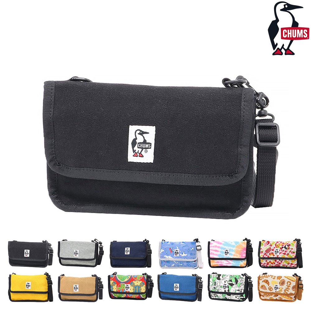 チャムス CHUMS ショルダーポーチ Mini Pouch Sweat ミニポーチスウェット CH60-3653 1.ブラック -99x603653k001 メンズ レディース メンズ レディース