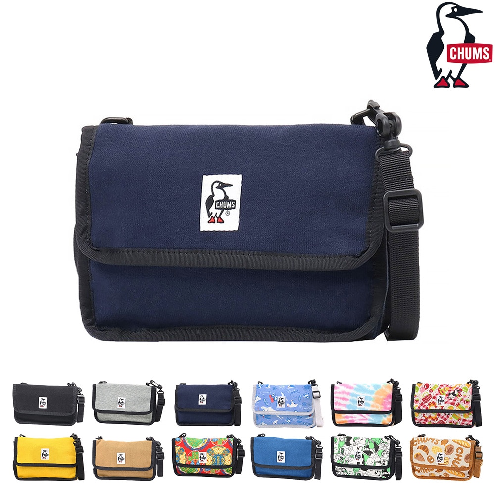 チャムス CHUMS ショルダーポーチ Mini Pouch Sweat ミニポーチスウェット CH60-3653 3.ネイビー -99x603653n001 メンズ レディース メンズ レディース