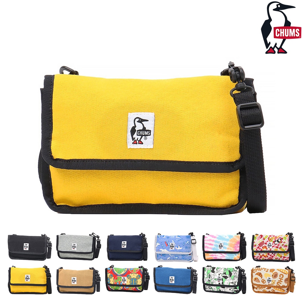 チャムス CHUMS ショルダーポーチ Mini Pouch Sweat ミニポーチスウェット CH60-3653 7.イエローオーカー -99x603653y070 メンズ レディース メンズ レディース