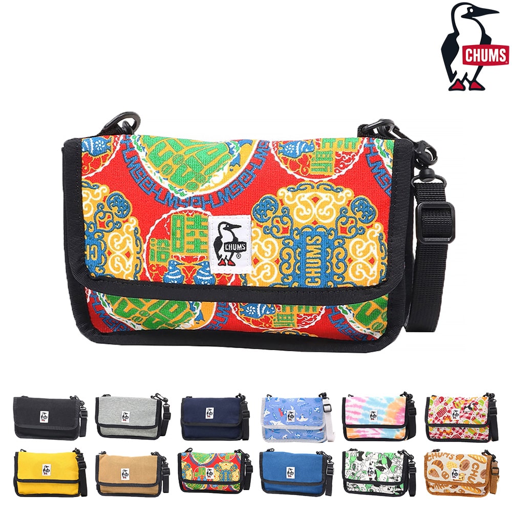 チャムス CHUMS ショルダーポーチ Mini Pouch Sweat ミニポーチスウェット CH60-3653 9.チャイニーズ -99x603653z288 メンズ レディース メンズ レディース