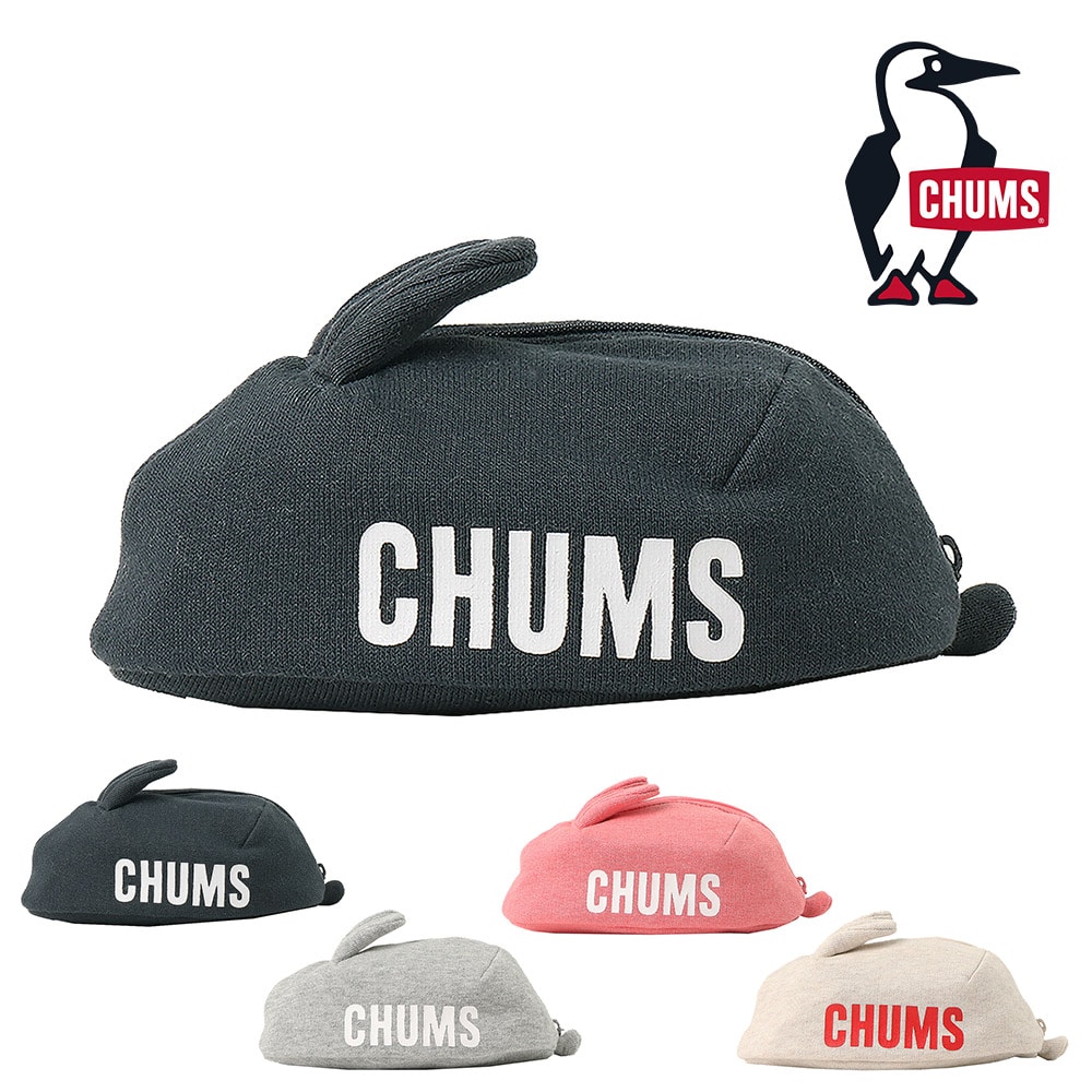 チャムス バッグ ポーチ 小物入れ マルチケース CHUMS アニマルズ ラビットポーチスウェット CH60-3658 メンズ レディース キッズ 誕生日プレゼント ギフト ラッピング 【正規代理店】 1.ダークネイビー -603658n023