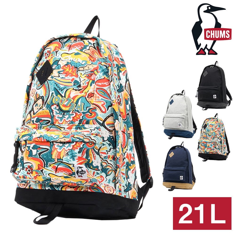 チャムス CHUMS リュックサック Classic Day Pack Sweat Nylon II クラシックデイパックスウェットナイロン2 CH60-3732 4.ハッピーレインボー -99x603732z308 メンズ レディース メンズ レディース