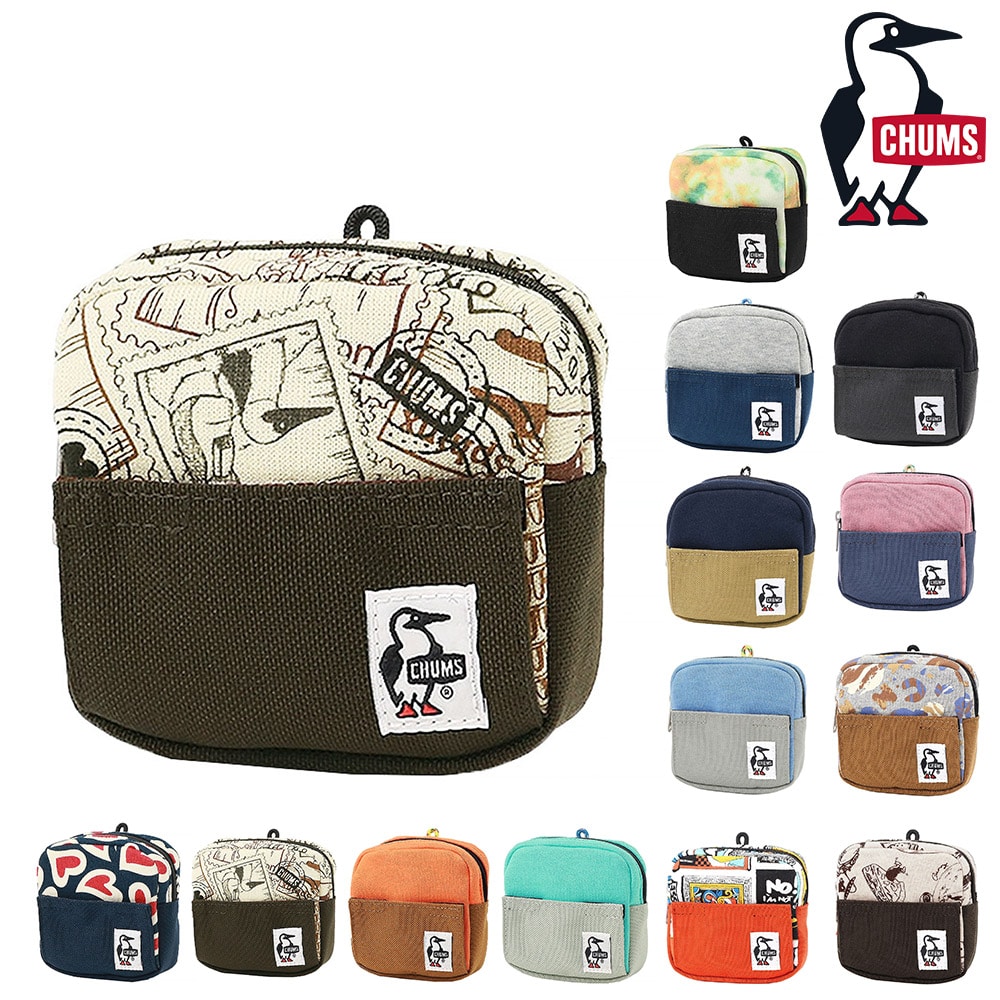 チャムス 小物 ポーチ 小物入れ スマホスタンド コインケース CHUMS スマートフォンスタンドポーチスウェットナイロン CH60-3734 メンズ レディース キッズ ネコポス可能 黒 誕生日プレゼント ギフト ラッピング無料 【正規代理店】 11.キッテ -603734z356