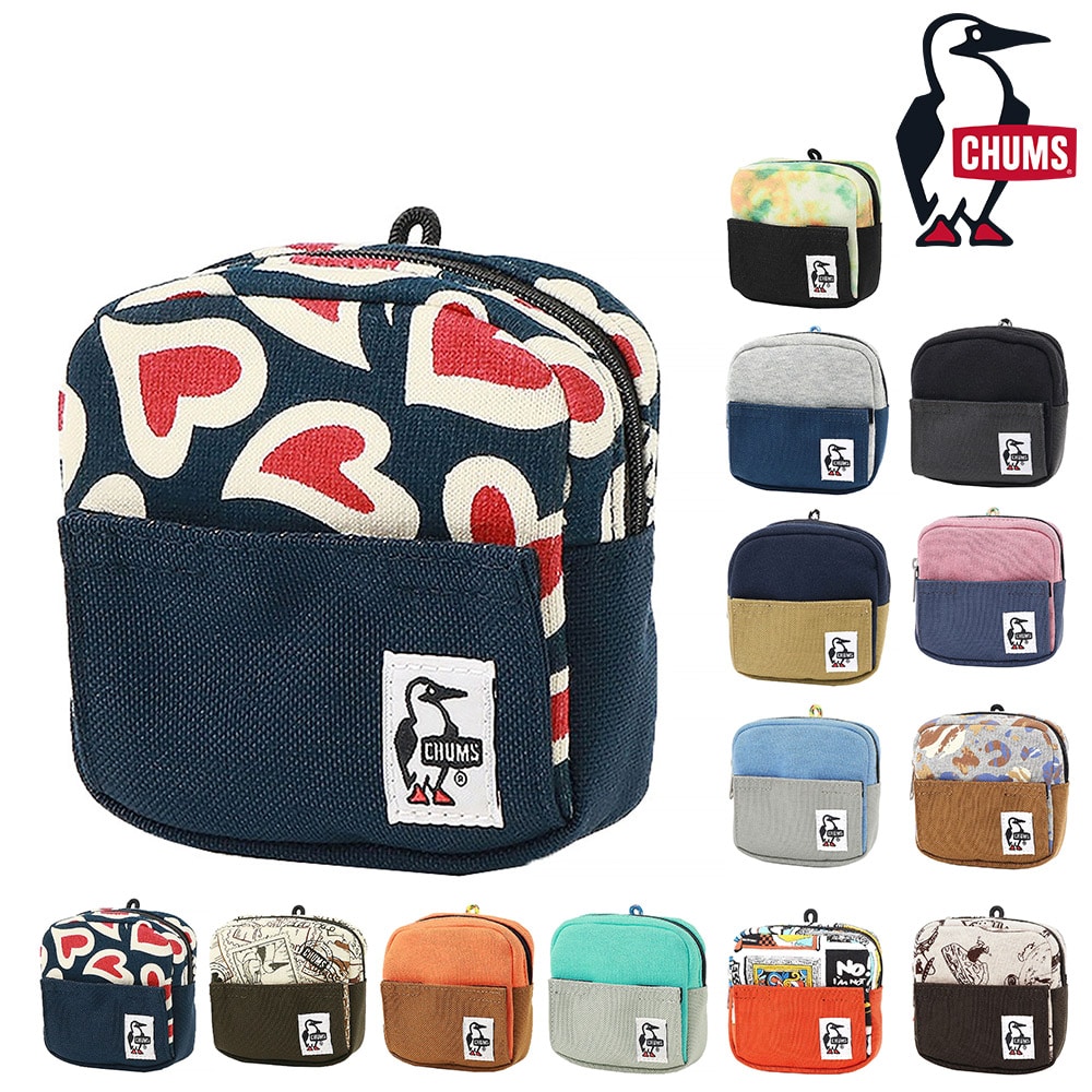 チャムス 小物 ポーチ 小物入れ スマホスタンド コインケース CHUMS スマートフォンスタンドポーチスウェットナイロン CH60-3734 メンズ レディース キッズ ネコポス可能 黒 誕生日プレゼント ギフト ラッピング無料 【正規代理店】 12.ラブ -603734z357