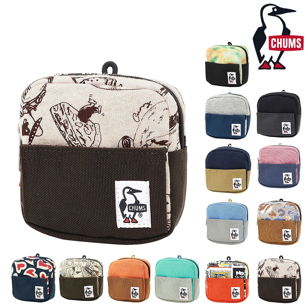 チャムス 小物 ポーチ 小物入れ スマホスタンド コインケース CHUMS スマートフォンスタンドポーチスウェットナイロン CH60-3734 メンズ レディース キッズ ネコポス可能 黒 誕生日プレゼント ギフト ラッピング無料 【正規代理店】 7.フードジャーニー -603734z377