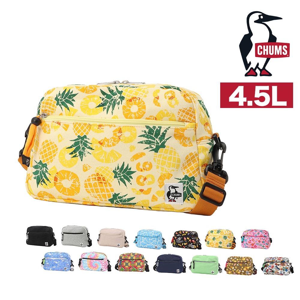 チャムス ショルダーバッグ 2WAY 4.5L CHUMS スモールトラペゾイドショルダースウェット CH60-3741 6.スタンプ -603741z408