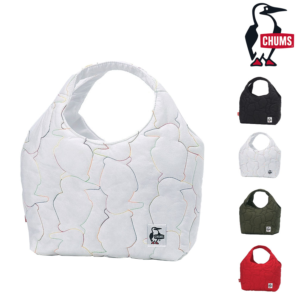 チャムス CHUMS BOOBY STITCH MINI TOTE BAG ブービーステッチミニトートバッグ ch60-3841 2.ホワイトxレインボー -603841w102 メンズ レディース メンズ レディース