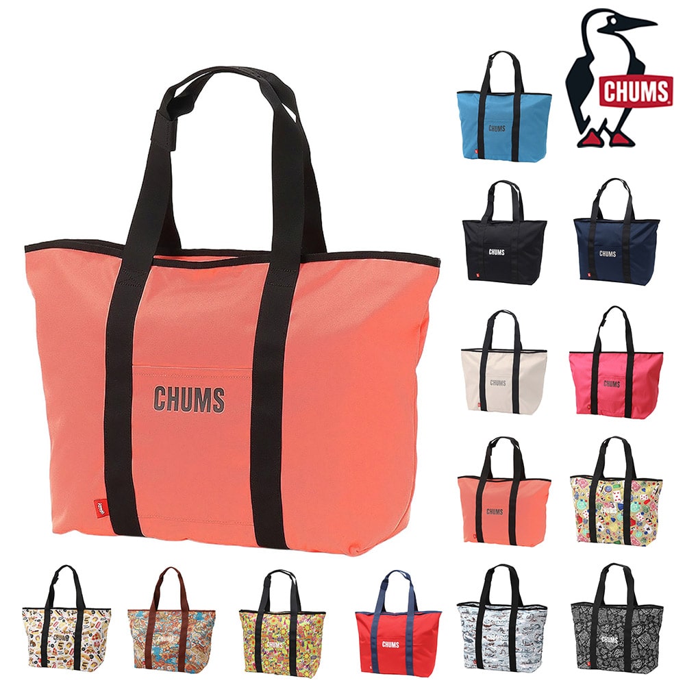 チャムス バッグ トート トートバッグ CHUMS リサイクルチャムスデイリートート 25L A3サイズ対応 CH60-3845 メンズ レディース キッズ 送料無料 人気 【正規代理店】 6.コーラルオレンジ -603845d029