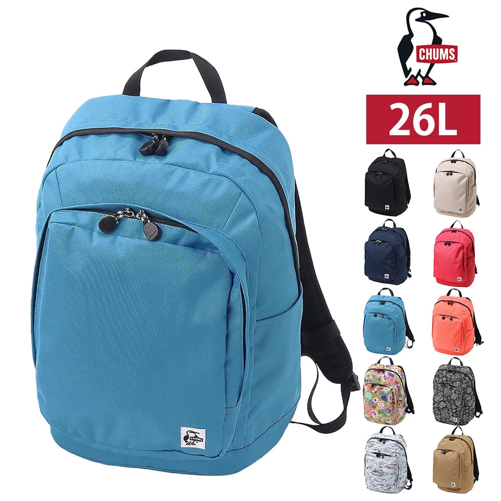 チャムス バッグ リュック デイパック バックパック CHUMS リサイクルアウトバックデイパック 26L A4サイズ CH60-3846 メンズ レディース キッズ 送料無料 誕生日プレゼント ギフト ラッピング無料 【正規代理店】 5.ダルブルー -603846a088