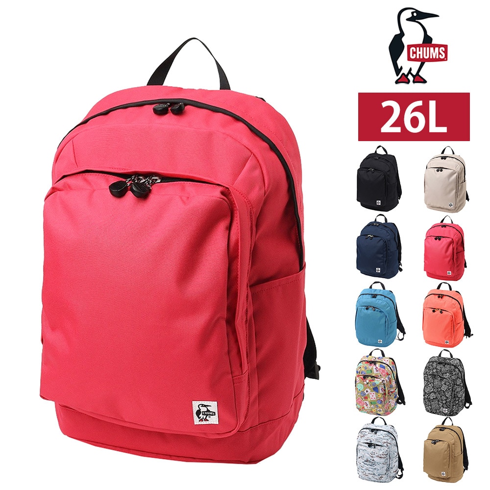 チャムス バッグ リュック デイパック バックパック CHUMS リサイクルアウトバックデイパック 26L A4サイズ CH60-3846 メンズ レディース キッズ 送料無料 誕生日プレゼント ギフト ラッピング無料 【正規代理店】 4.ピンク -603846r018