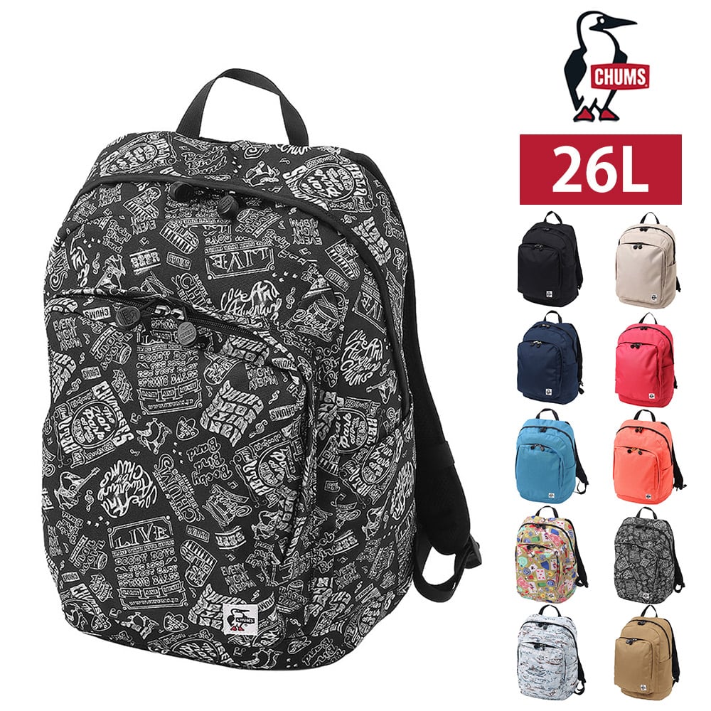 チャムス バッグ リュック デイパック バックパック CHUMS リサイクルアウトバックデイパック 26L A4サイズ CH60-3846 メンズ レディース キッズ 送料無料 誕生日プレゼント ギフト ラッピング無料 【正規代理店】 8.ライブハウス -603846z380