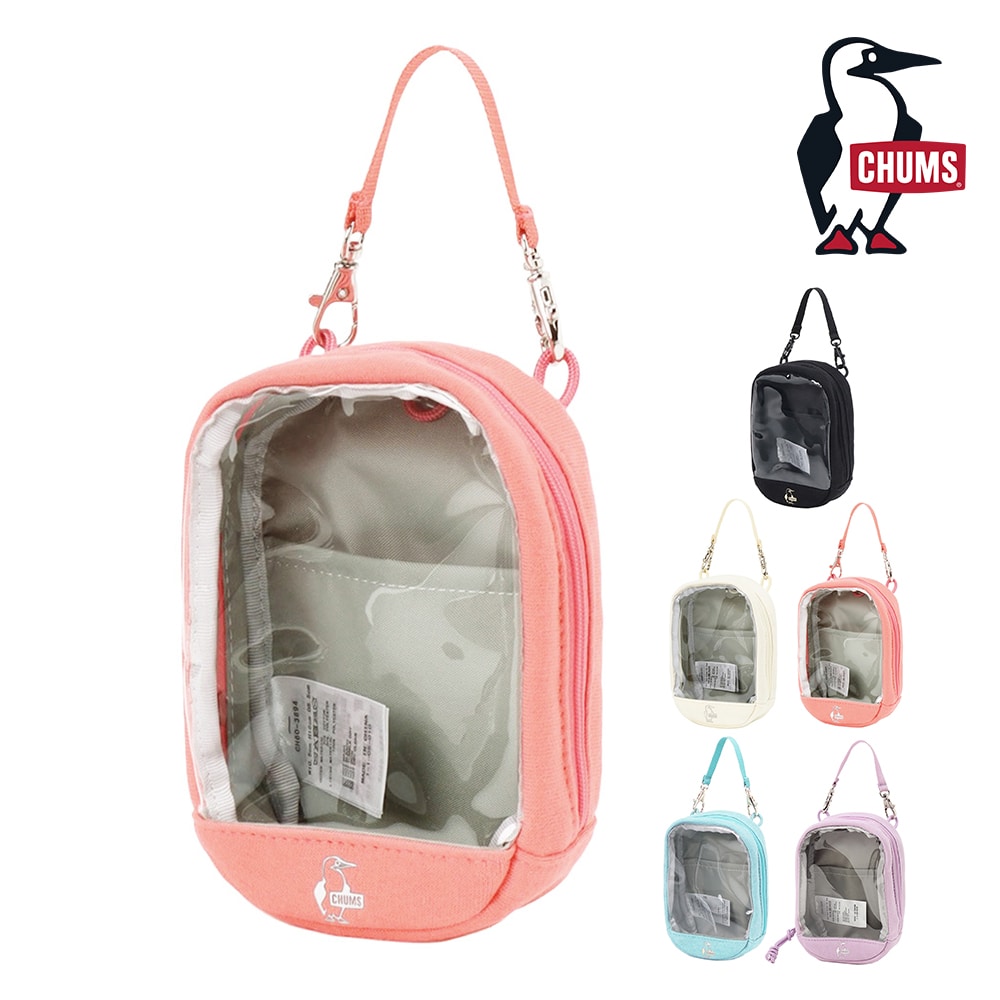チャムス バッグ ポーチ 小物入れ ぬいぐるみポーチ CHUMS 推し活 クリアポーチスウェット CH60-3894 メンズ レディース キッズ ネコポス不可 誕生日プレゼント ギフト ラッピング無料 【正規代理店】 3.ピーチ -603894r136