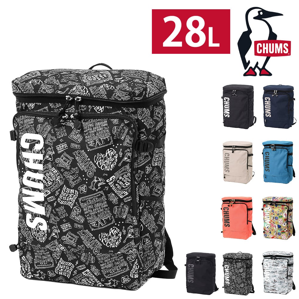 チャムス バッグ リュック デイパック バックパック 大きめ CHUMS リサイクル トップオープンスクエアデイパック 28L B4 A4 CH60-3919 メンズ レディース キッズ 送料無料 男女兼用 プレゼント ラッピング無料 通勤 【正規代理店】 8.ライブハウス -603919z380