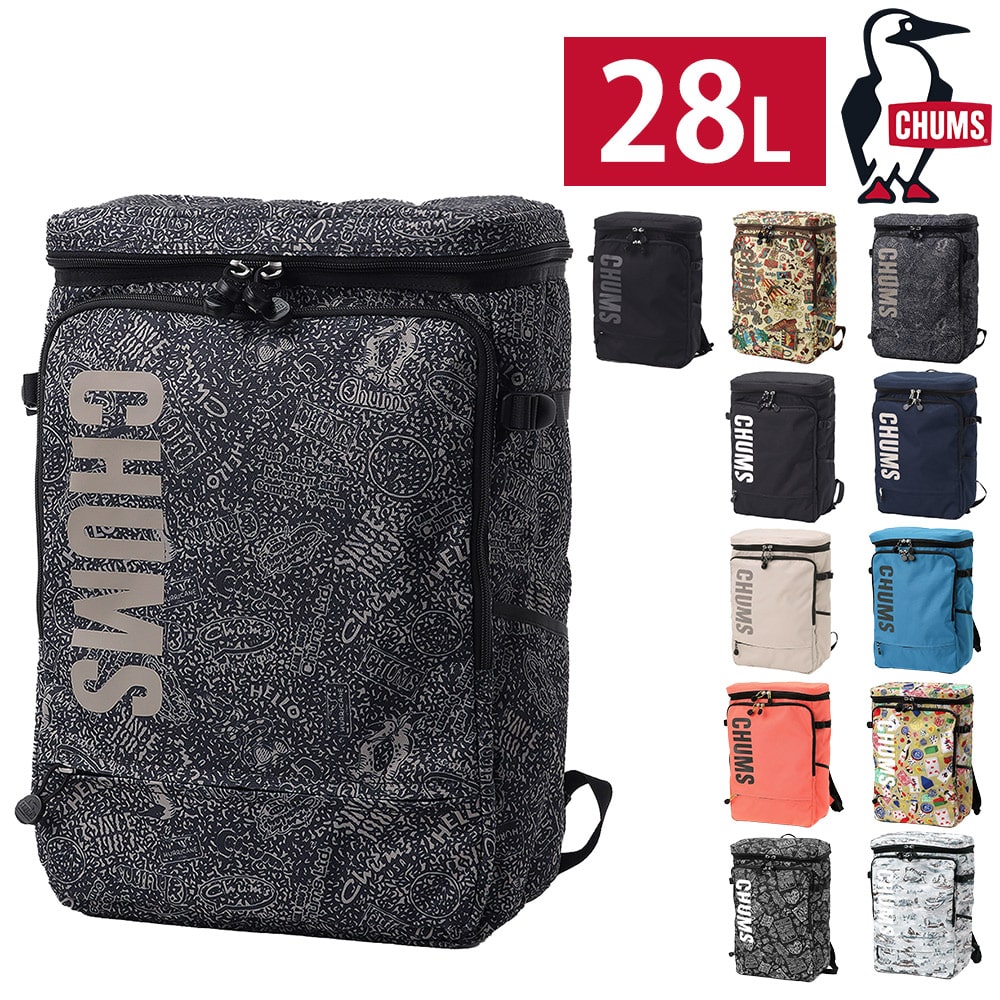 チャムス バッグ リュック デイパック バックパック 大きめ CHUMS リサイクル トップオープンスクエアデイパック 28L CH60-3919 メンズ レディース キッズ ポイント10倍 送料無料 男女兼用 プレゼント ラッピング無料 通勤 正規代理店 5.アーカイブ -603919z401