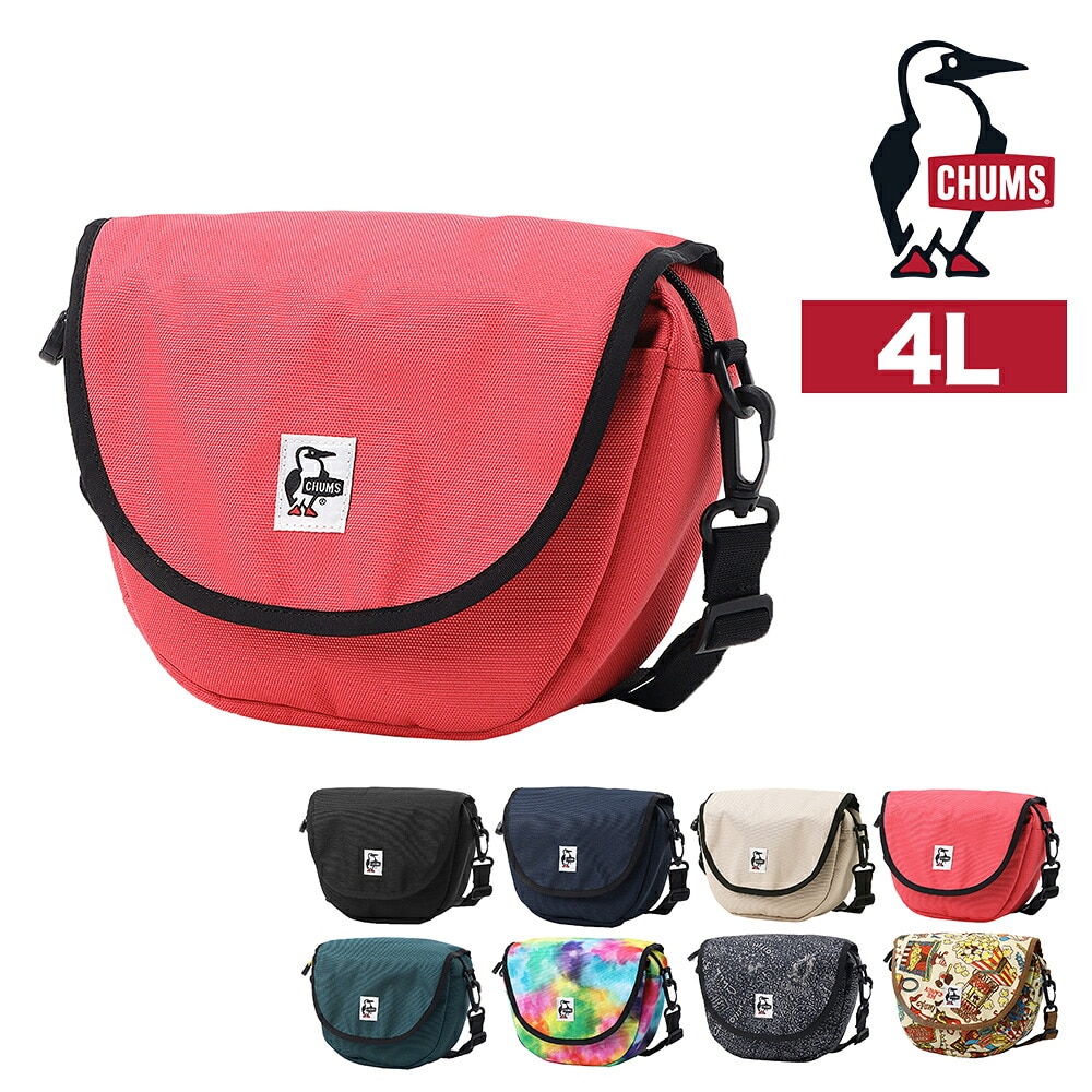 チャムス ショルダーバッグ ミニ ラウンド型 斜め掛け 4L B6 CHUMS リサイクルミニラウンドショルダーバッグ CH60-3920 メンズ レディース キッズ 4.ピンク -603920r018
