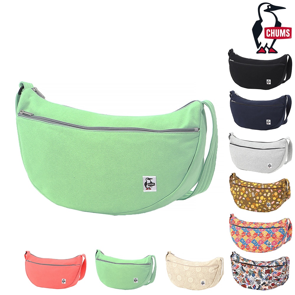 チャムス バッグ ショルダーバッグ 斜めがけ 軽量 三日月 CHUMS スウェット バナナショルダーバッグ 12L A4サイズ CH60-3937 メンズ レディース キッズ 送料無料 誕生日プレゼント ギフト ラッピング無料 【正規代理店】 4.ミント -603937m062