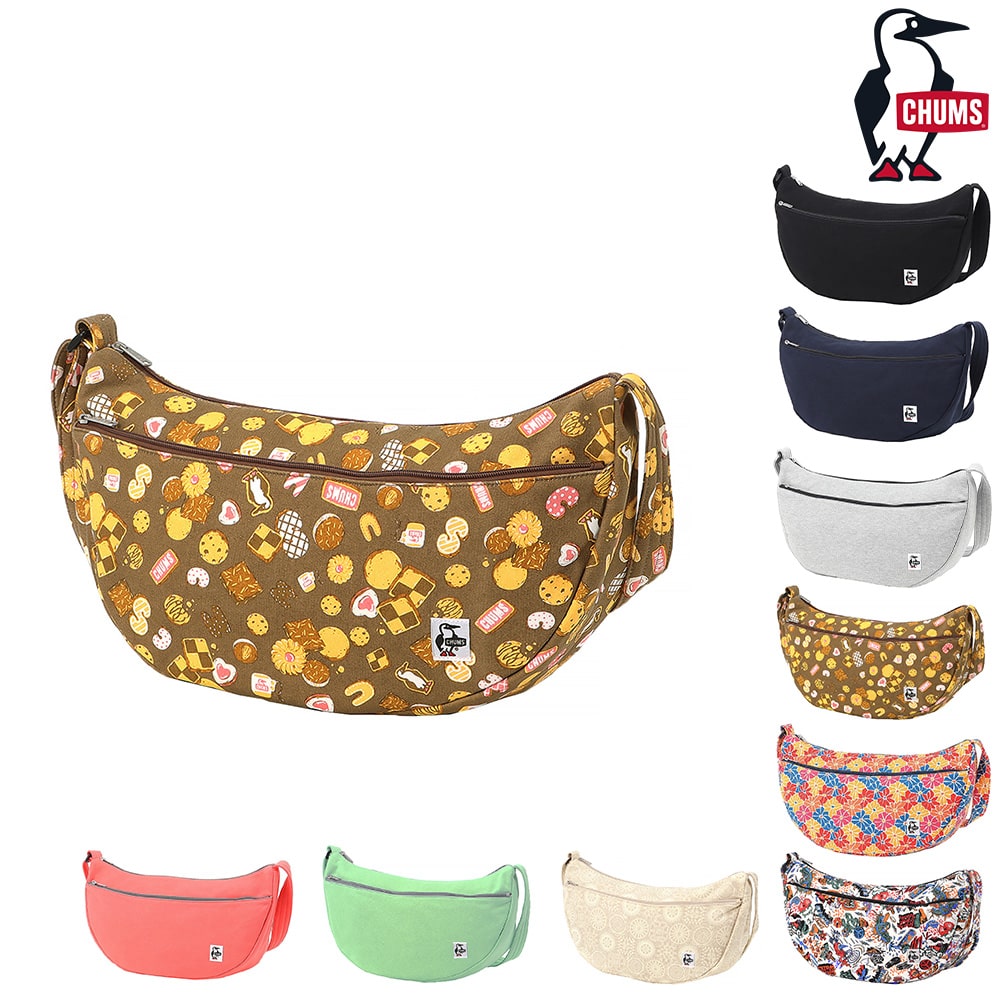 チャムス バッグ ショルダーバッグ 斜めがけ 軽量 三日月 CHUMS スウェット バナナショルダーバッグ 12L A4サイズ CH60-3937 メンズ レディース キッズ 送料無料 誕生日プレゼント ギフト ラッピング無料 【正規代理店】 6.クッキー -603937z374