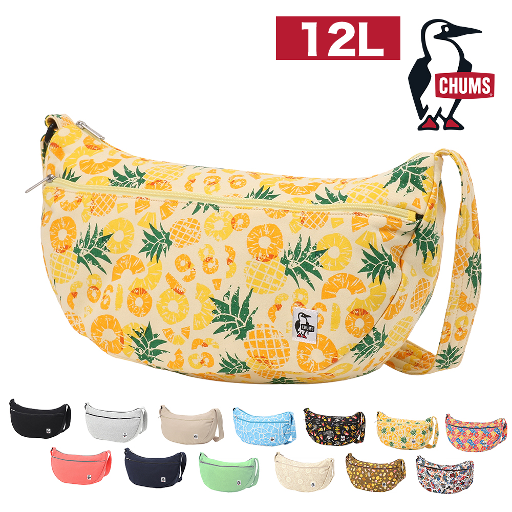 チャムス ショルダーバッグ 12L CHUMS バナナショルダーバッグスウェット CH60-3937 6.スタンプ -603937z408