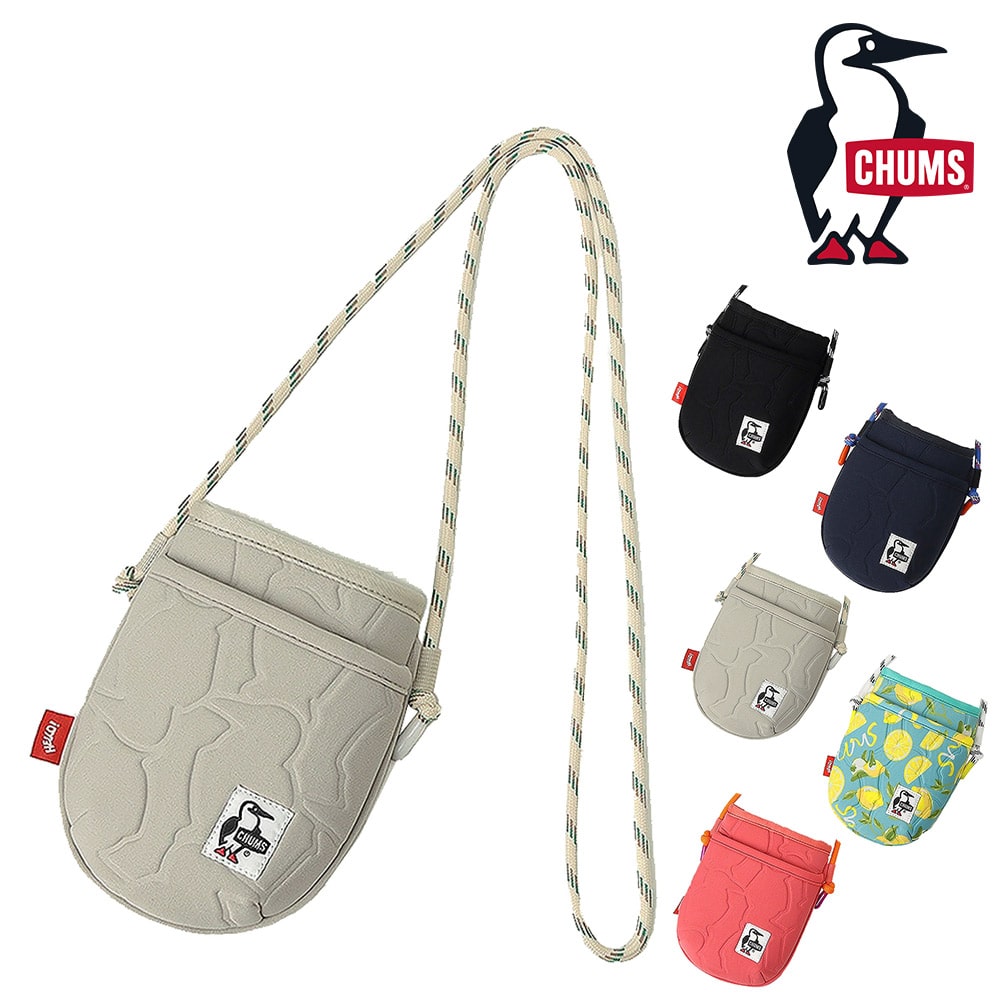 チャムス バッグ ショルダーバッグ 斜めがけ ミニショルダー CHUMS ブービーエンボスミニショルダーバッグ CH60-3944 メンズ レディース キッズ 誕生日プレゼント ギフト ラッピング無料 【正規代理店】 3.グレージュ -603944g057