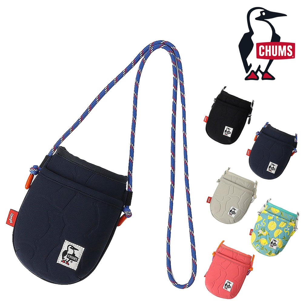 チャムス バッグ ショルダーバッグ 斜めがけ ミニショルダー CHUMS ブービーエンボスミニショルダーバッグ CH60-3944 メンズ レディース キッズ 誕生日プレゼント ギフト ラッピング無料 【正規代理店】 2.ネイビー -603944n001