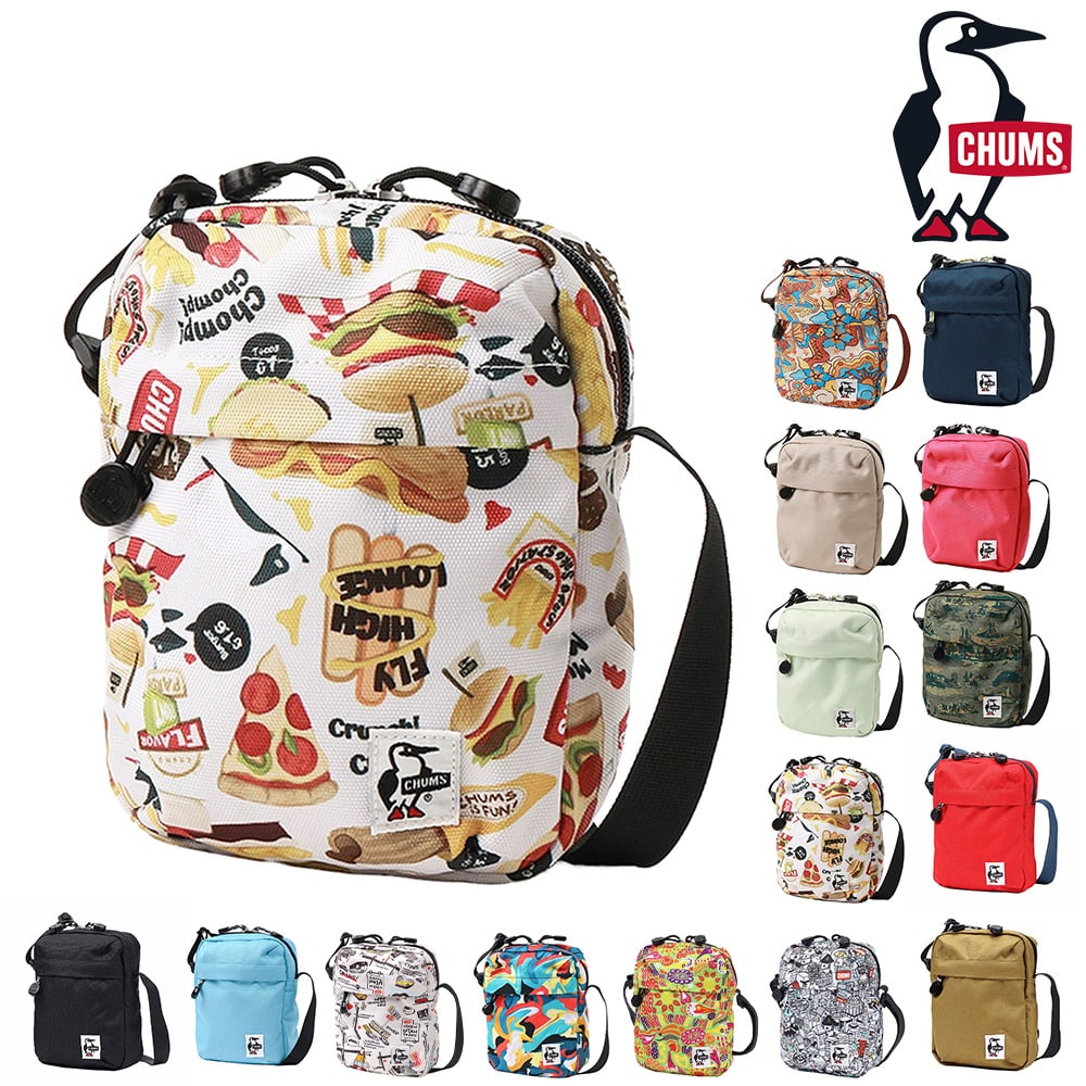 チャムス ショルダーバッグ リサイクルバーティカルミニショルダー CH60-3960 メンズ レディース 誕生日プレゼント 8.ファストフード -603960z351